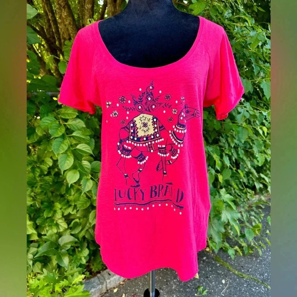 Lucky Brand Tops - Lucky Brand 100% cotton basic t- shirt sz M nwot #003